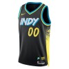 Män Indiana Pacers Tröja Skräddarsydda Nike 2023-24 City Edition Svart Swingman